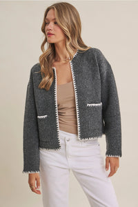 In February Wool Blend Sweater Cardigan