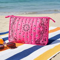 Haute Shore Bandana Print Pouch