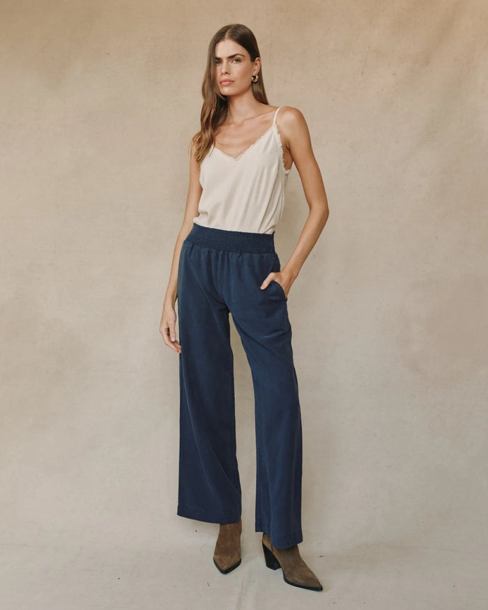 Bella Dahl Smocked Waist Wide Leg Pant