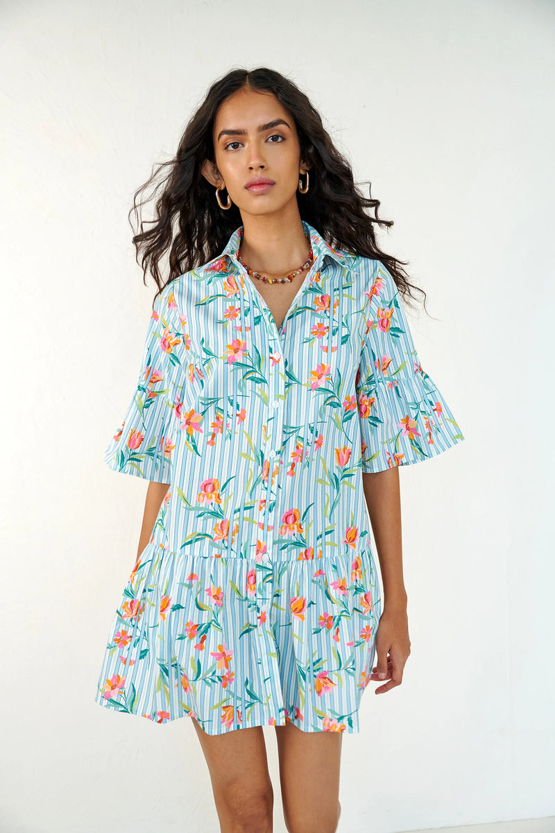 Banjanan Hydra Floral Print Mini Dress