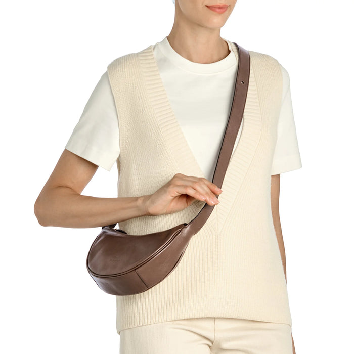 Il Bisonte Leather Oliveta Hobo Bag