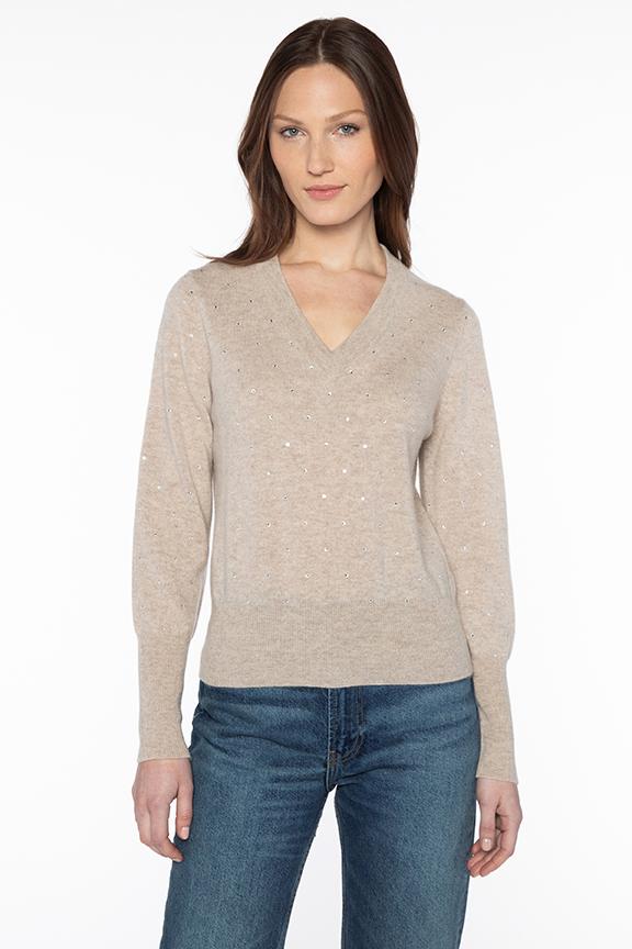 Kinross Crystal V-Neck Sweater