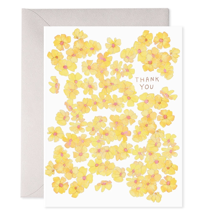 E.Frances Yellow Flowers Thank You Card