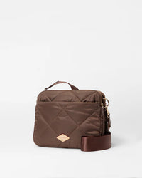 MZ Wallace Quilted Madison Crossbody Walnut