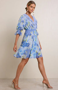 Hale Bob Tara Chiffon Floral Dress