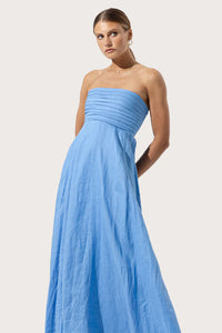 Lusana Talia Linen Maxi Dress