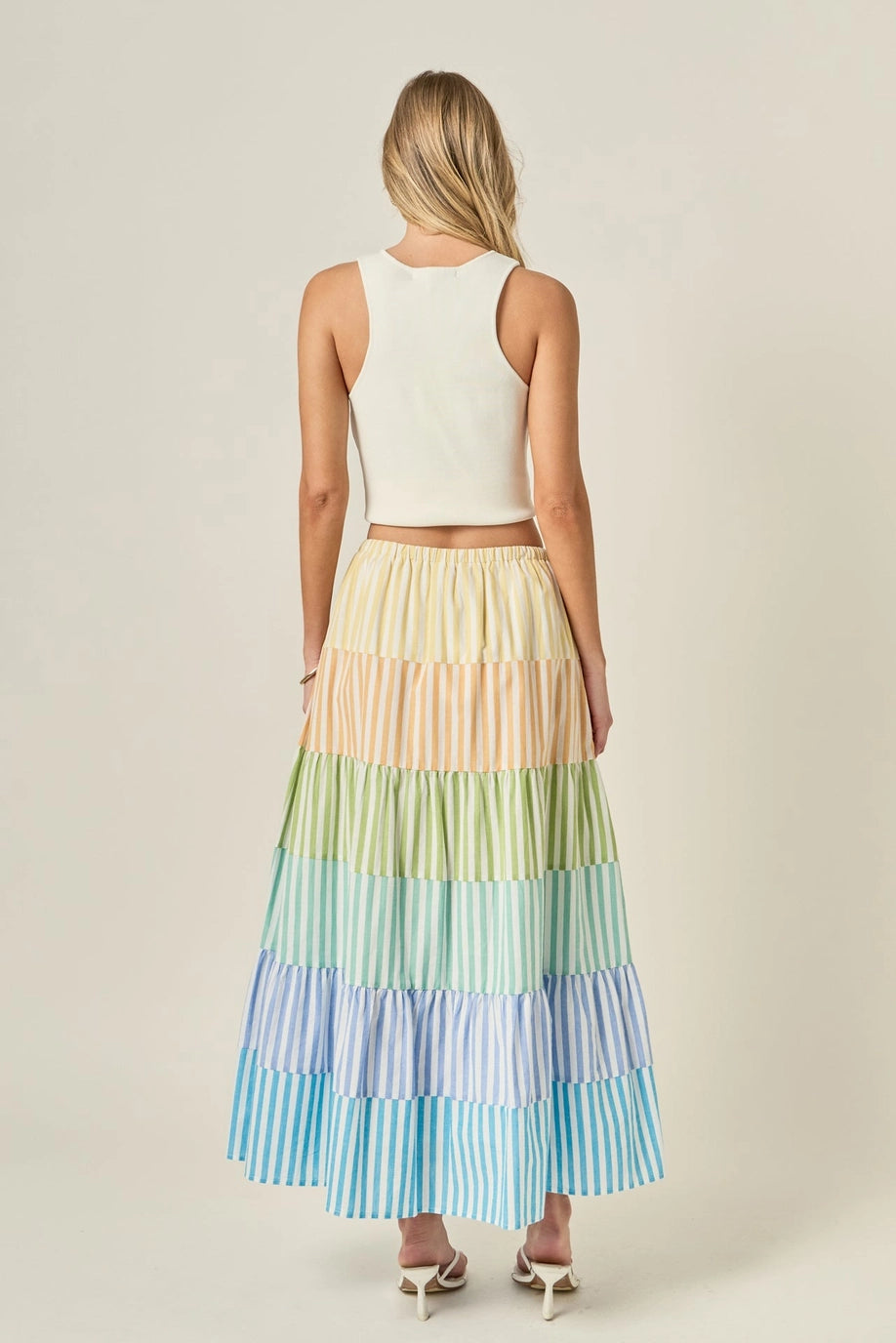 English Factory Pastel Tier Skirt