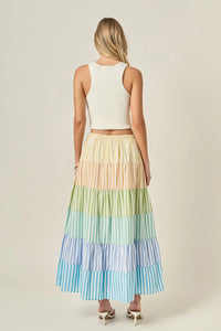 English Factory Pastel Tier Skirt