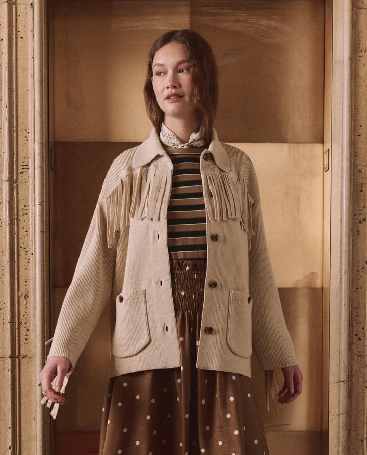 The Great Western Fringe Sweater Jacket