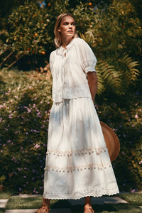 Trovata Birds of Paradis Jess Eyelet Blouse