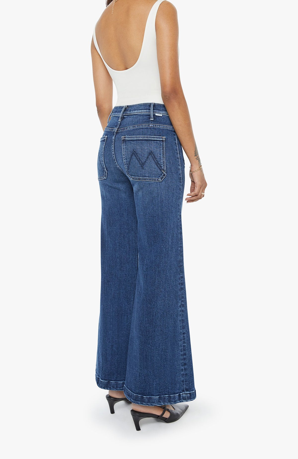 Mother Denim Lil Hustler Roller Patch Pocket One Last Shot