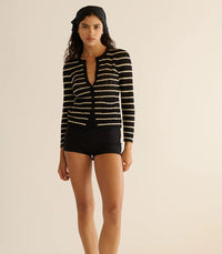 DOEN Therese Stripe Cardigan