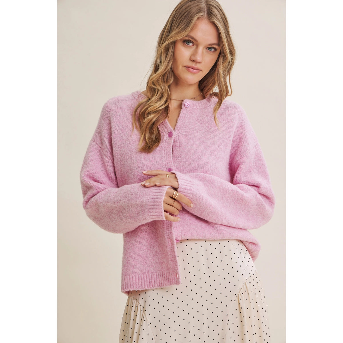 In February Cotton Candy Cardigan