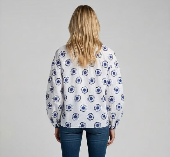 Ciao Lucia Arrosa Sundial Print Top Final Clearance