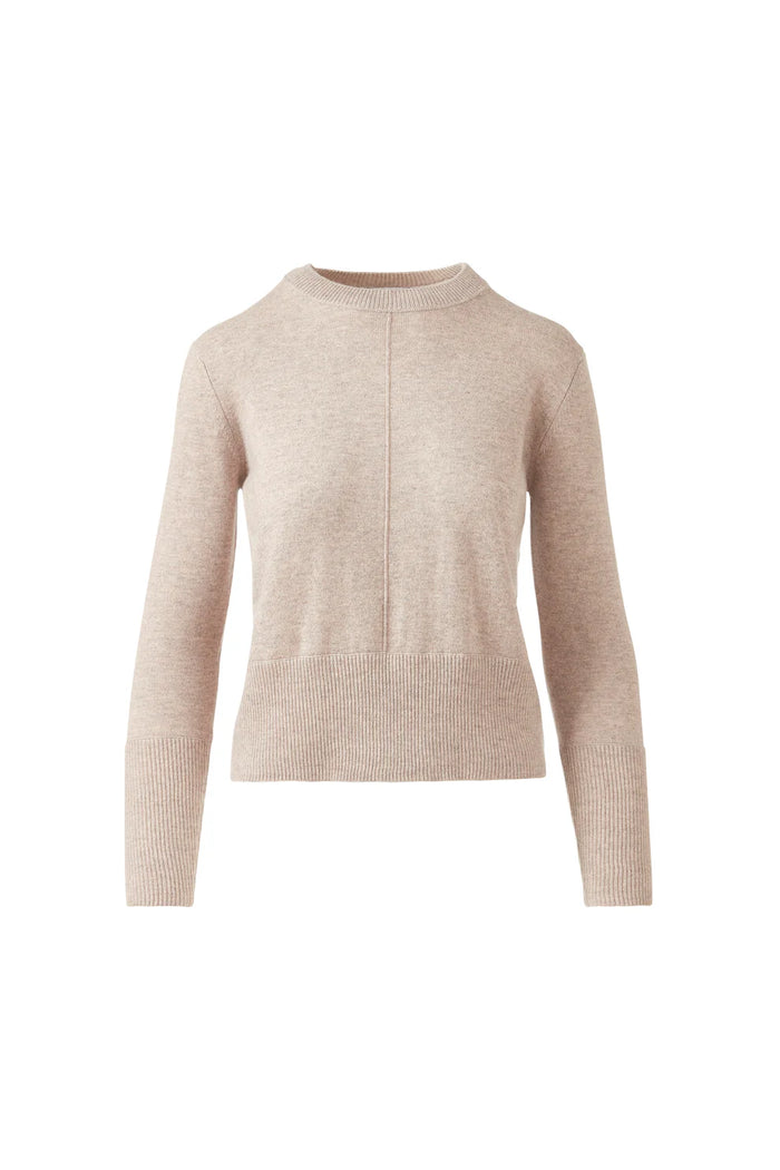 Kinross Cashmere Exposed Seam Crewneck Sweater