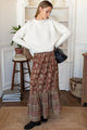 Floral Stripe Terracotta