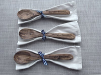 The Lillie Pad Rowayton Wood Serving Spoon & Towel Set