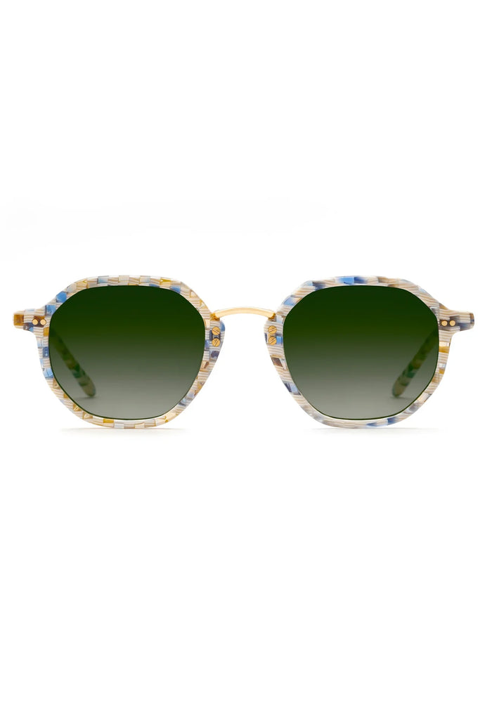 Krewe Dakota Pincheck 18K Sunglasses