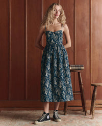 The Great Verse Indogo Bandana Dress