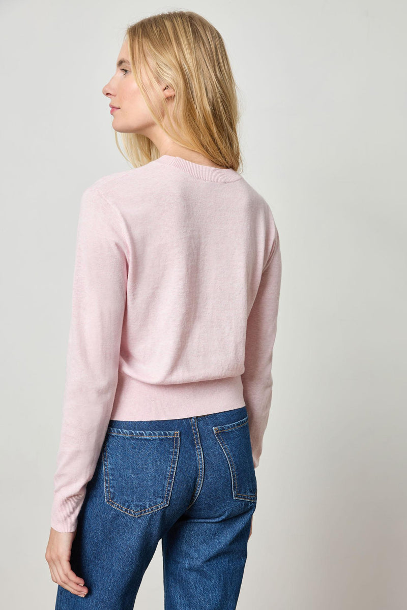 Lilla P Everyday Cotton Linen Crewneck Sweater