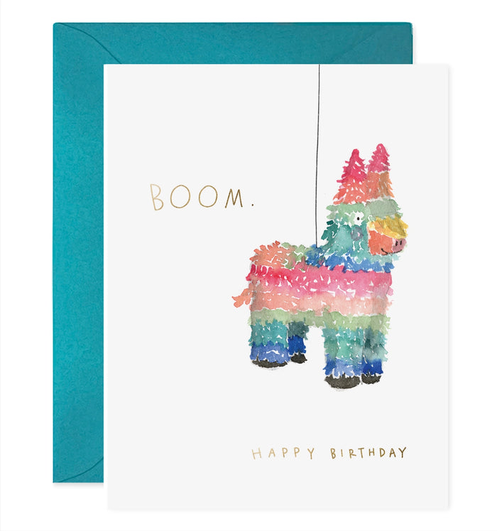E. Frances Pinata Birthday Card
