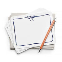 E.Frances Navy Bow Boxed Flat Notes