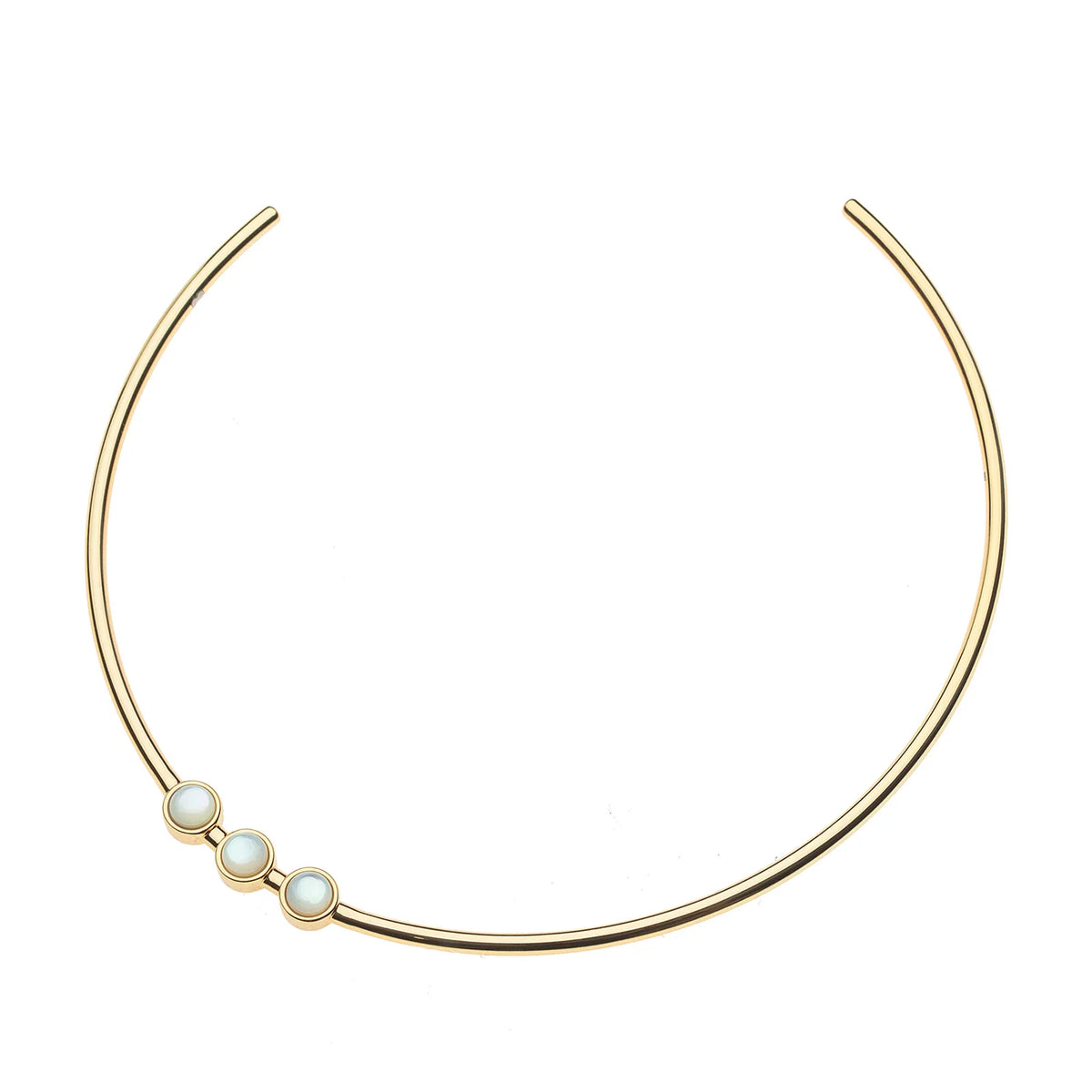 Jane Win Embellished Neck Cuff Mother of Pearl