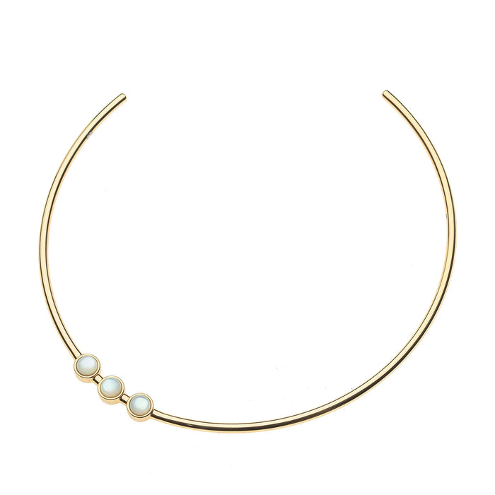 Jane Win Embellished Neck Cuff Mother of Pearl