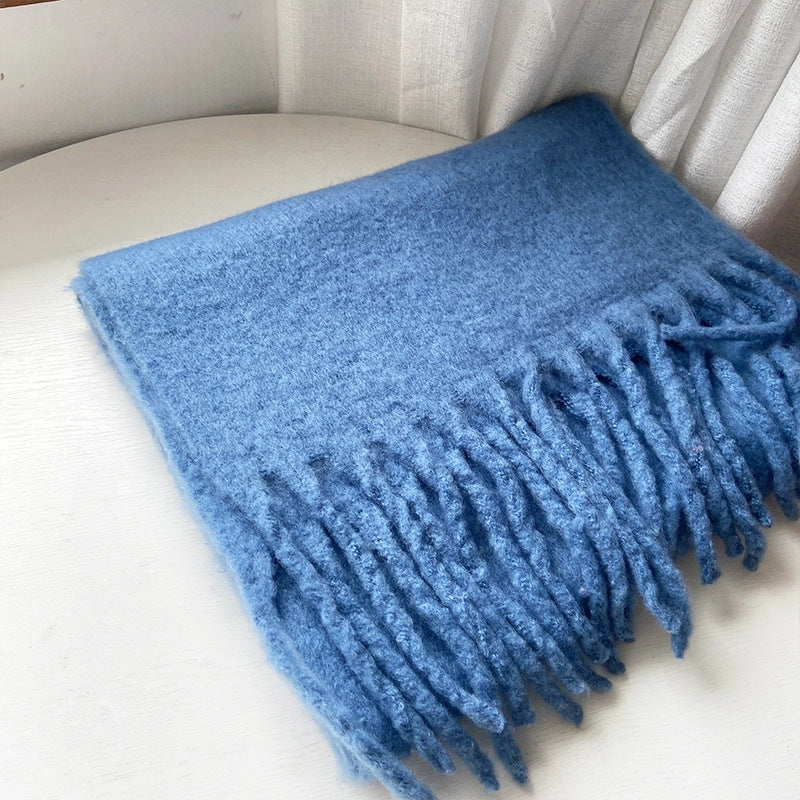 Mohair Tassel Scarf