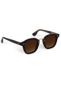 Krewe Campbell Black + Black Tea Sunglasses