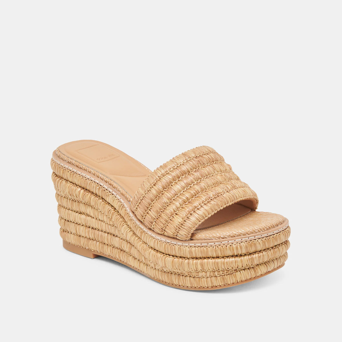 Dolce Vita Throne Wedges Light Natural Raffia