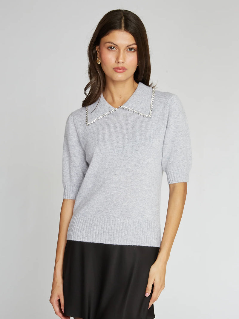 Autumn Cashmere Peter Pan Collar Cashmere Crew