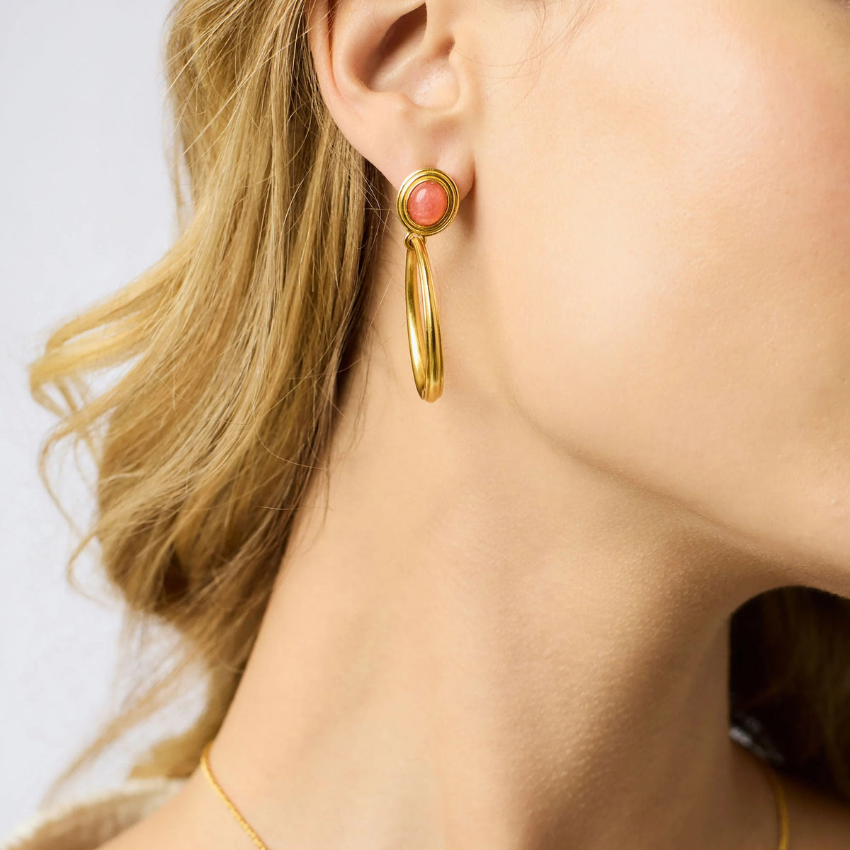Julie Vos Portofino Statement Earring Melon