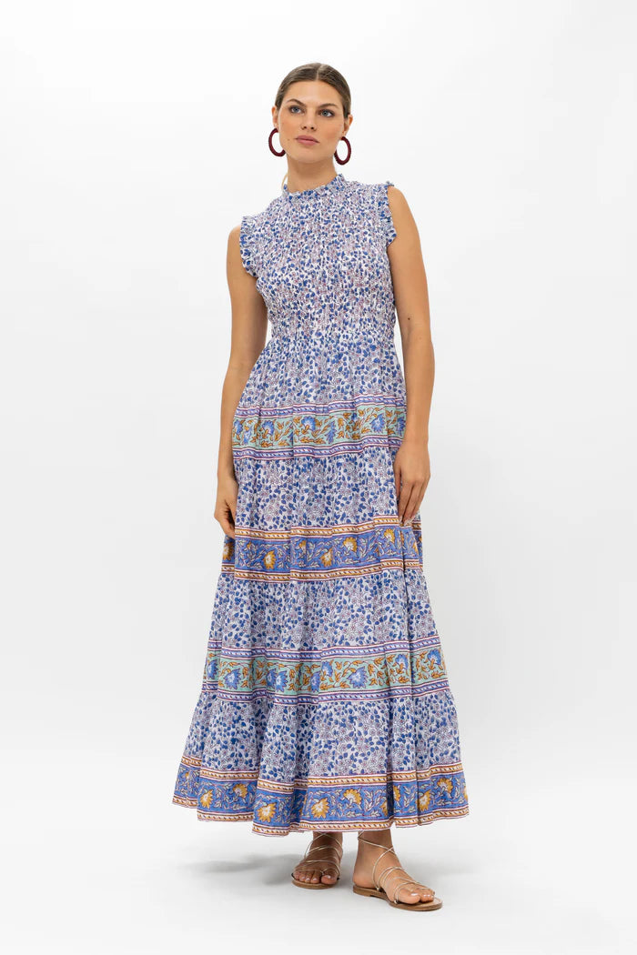 Oliphant Smocked Maxi Dress