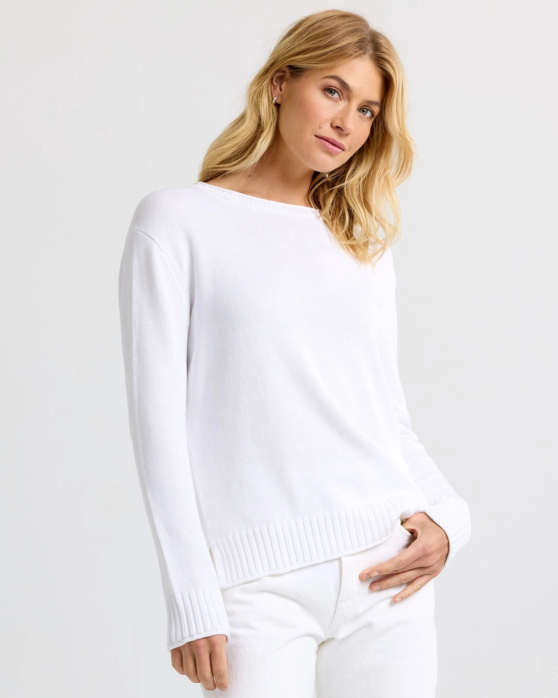 Pura Cashmere Everyday Cotton Crew