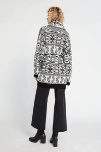 Look by M Belted Aztec Cardigan