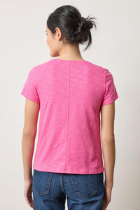 Lilla P Short Sleeve Slub Crew