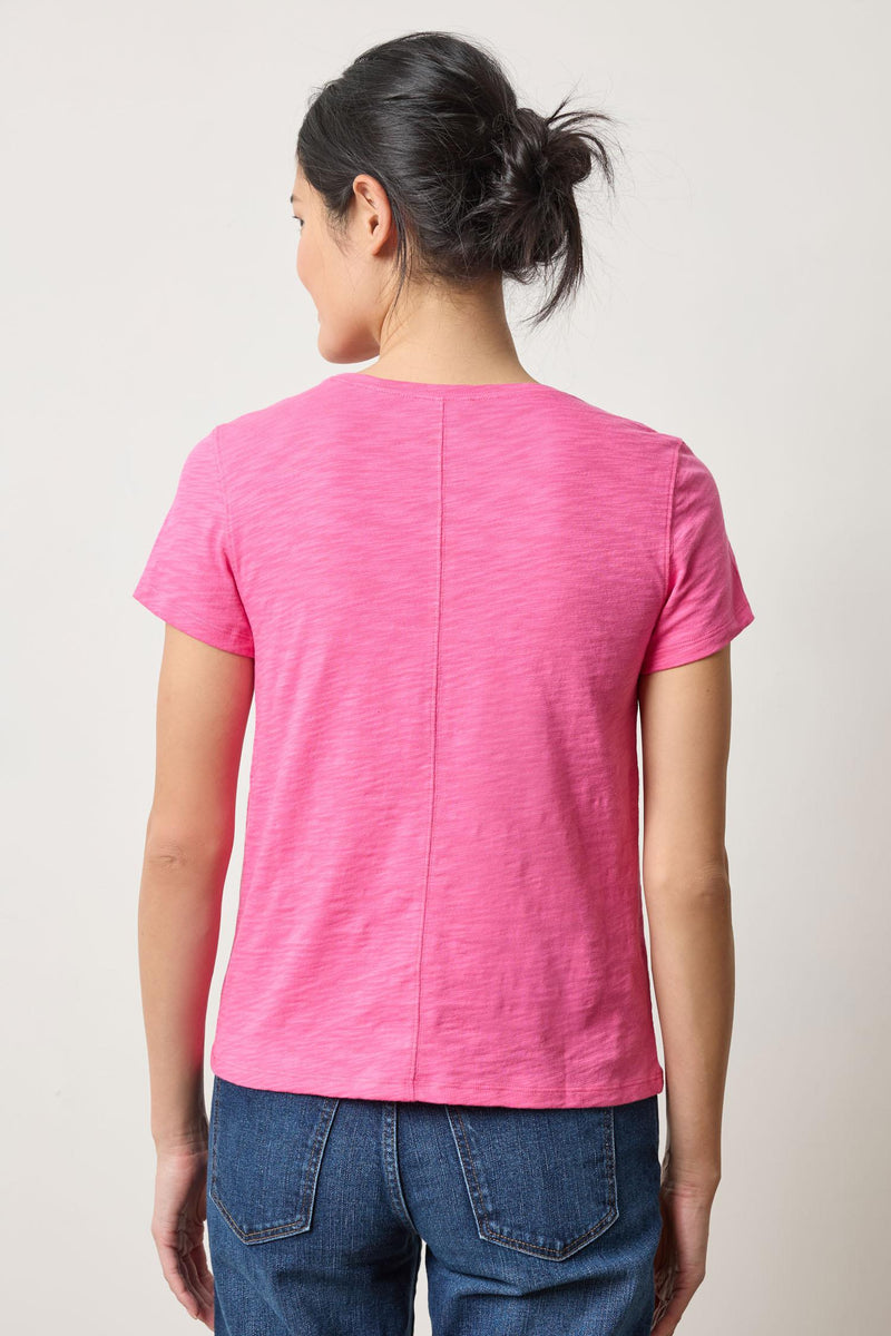 Lilla P Short Sleeve Slub Crew