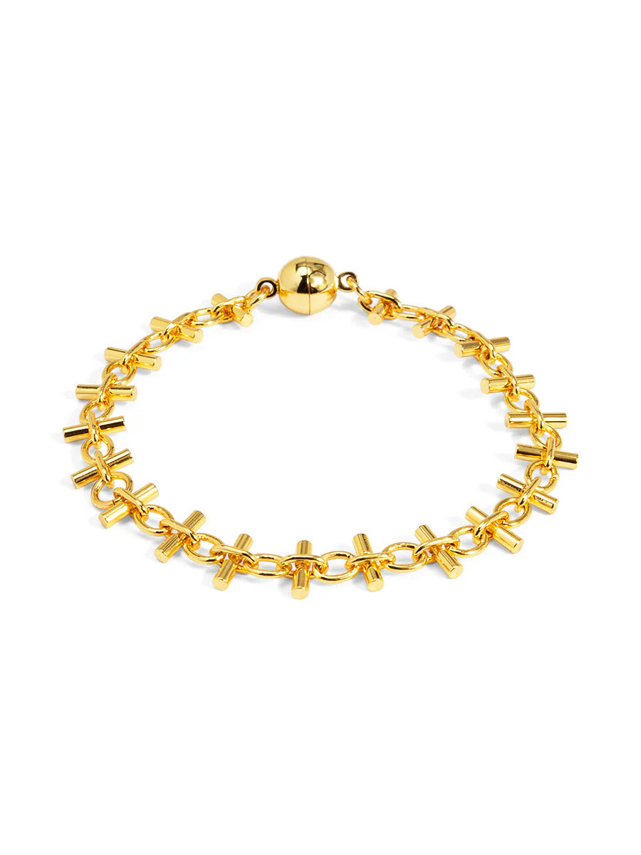 RHO Jewelry Bar Link Magnet Bracelet