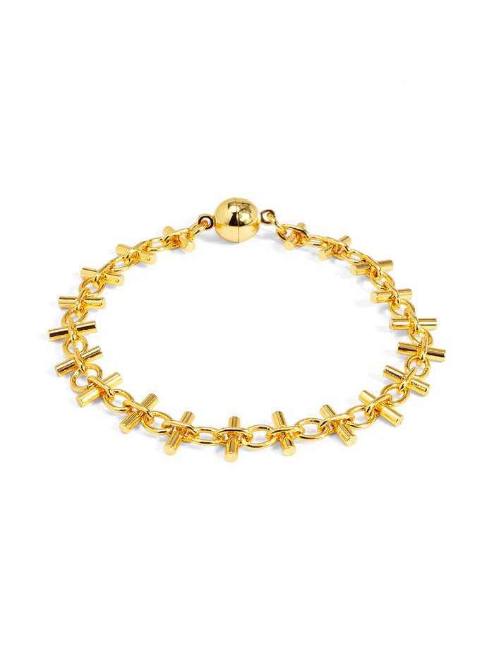 RHO Jewelry Bar Link Magnet Bracelet