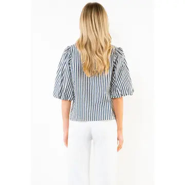 THML Stripe Button Down Top