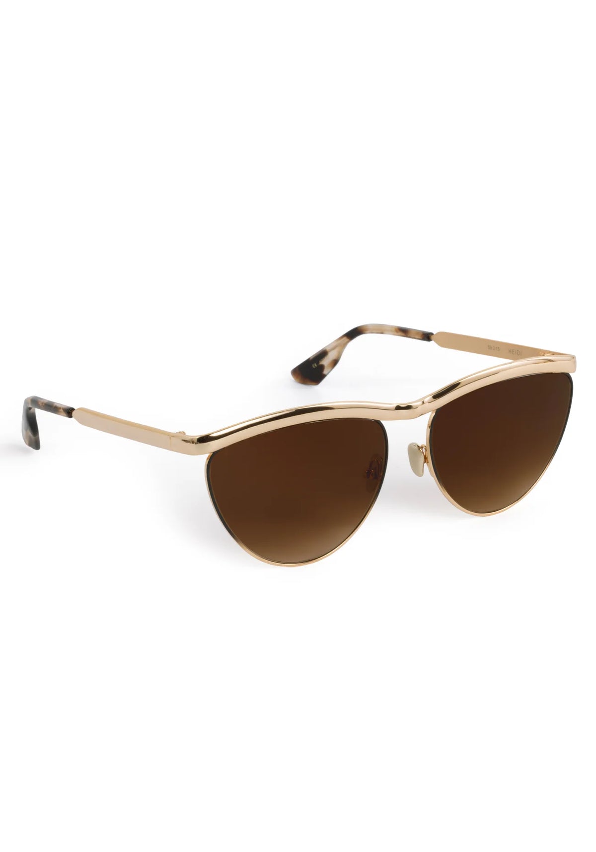 Krewe Heidi 12K Matte Black Fade Chroma + Blonde Venezia Sunglasses