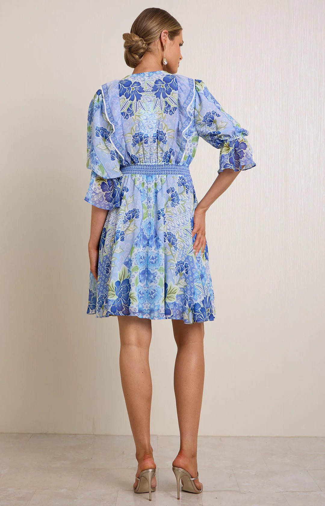 Hale Bob Tara Chiffon Floral Dress