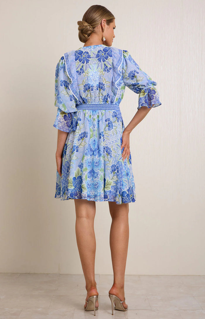 Hale Bob Tara Chiffon Floral Dress