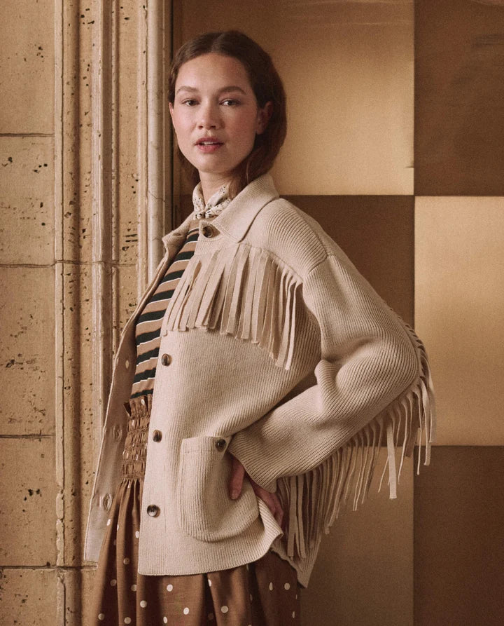 The Great Western Fringe Sweater Jacket