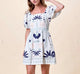Liliana Blue Surf Print