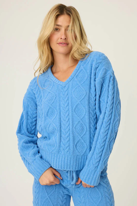 P.J. Salvage Cozy Chenille Cable Knit Top