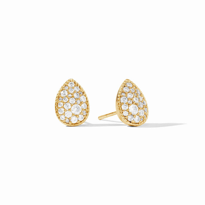 Julie Vos Pave Teardrop Stud Earring
