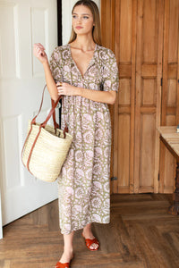 Emerson Fry Bastian Cassis Gothic Olive Dress