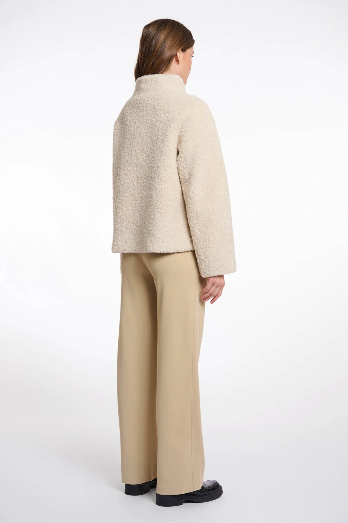 Rino & Pelle Denu Faux Fur High Collar Jacket